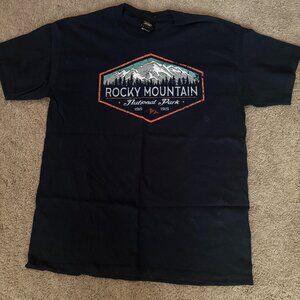 Large Men's Rocky Mountain National Park Tee - Navy